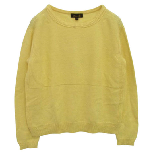 Drawer ドゥロワー 6513-106-0492 コットン カシミヤ クルー ネック ニット イエロー イエロー系 2【中古】