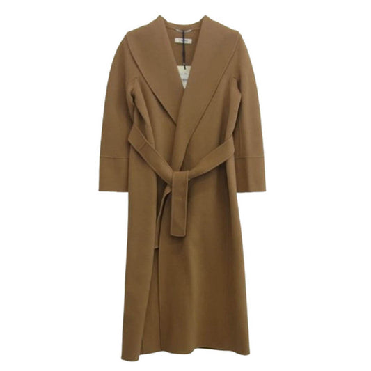 MAX MARA マックスマーラ 90160729 S Max Mara AMIE ダブルフェイス ロング コート ブラウン系 44【極上美品】【中古】