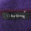Y's Yohji Yamamoto ワイズ ヨウジヤマモト Y's for living ニットカーディガン ニット ボーダー パープル系 サイズ表記無【中古】