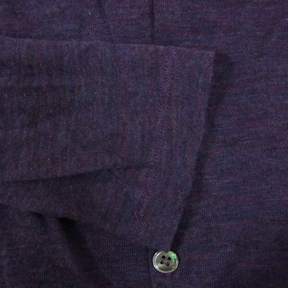 Y's Yohji Yamamoto ワイズ ヨウジヤマモト Y's for living ニットカーディガン ニット ボーダー パープル系 サイズ表記無【中古】