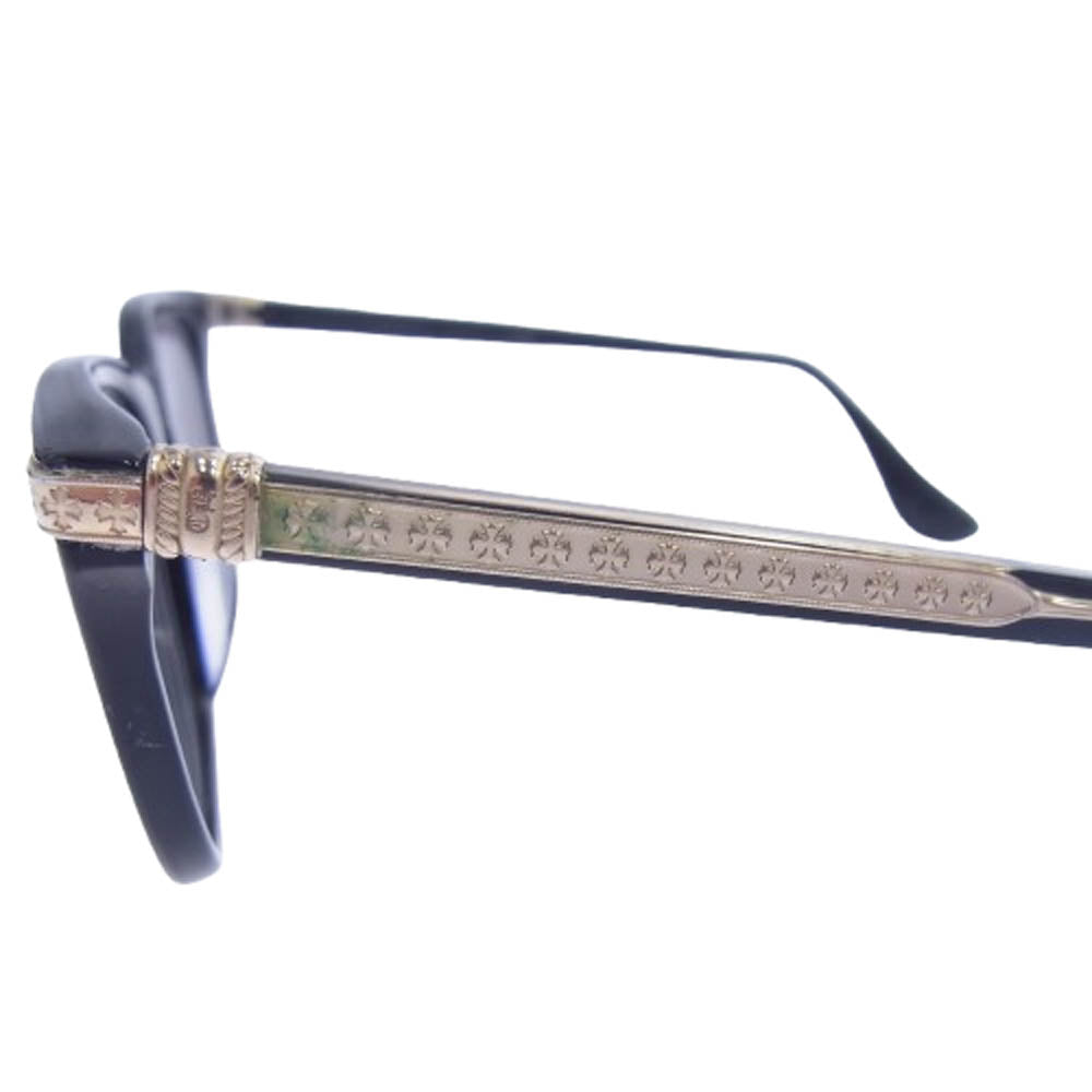 CHROME HEARTS クロムハーツ（原本無） WILLYWANKER 眼鏡 メガネ 度入りレンズ ブラック系 51□20-150【中古】