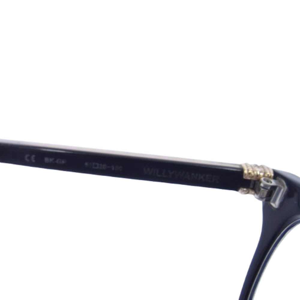 CHROME HEARTS クロムハーツ（原本無） WILLYWANKER 眼鏡 メガネ 度入りレンズ ブラック系 51□20-150【中古】