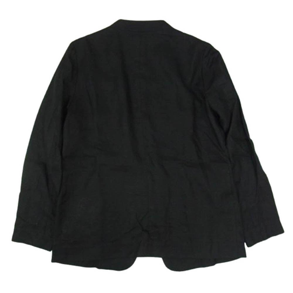 Spick and Span スピックアンドスパン 18-010-200-7030-2-0 リネン ノーカラー ジャケット ブラック系 36【中古】