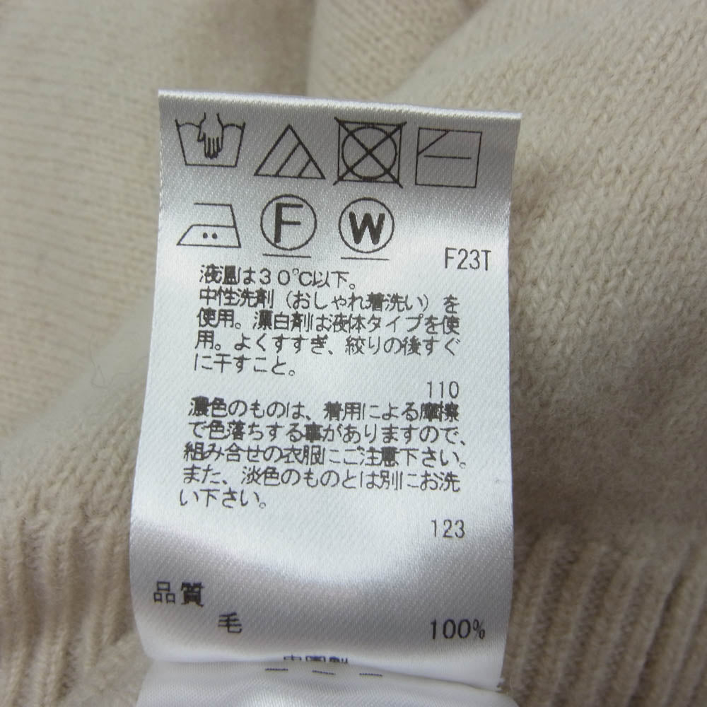 UNCRAVE アンクレイヴ メリノウールハイネックニット ハイネック ベージュ系 1【中古】