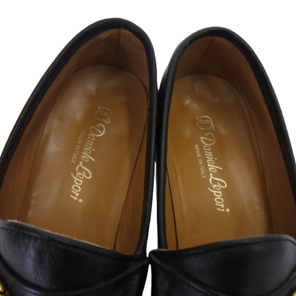 Daniele Lepori 18-093-230-0017-1-0 ビットローファー ホースビット ローファー ブラック系 36 1/2【中古】