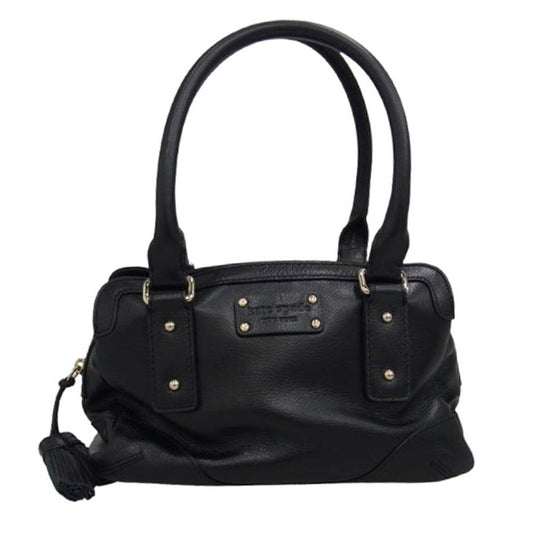 Kate Spade ケイトスペード pxru1354 ハンドバッグ レザー タッセル ブラック系【中古】