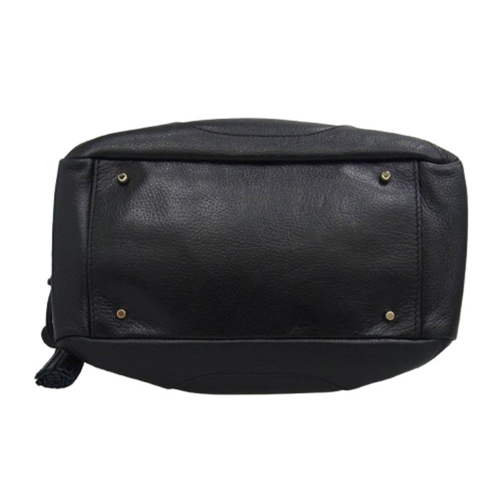 Kate Spade ケイトスペード pxru1354 ハンドバッグ レザー タッセル ブラック系【中古】