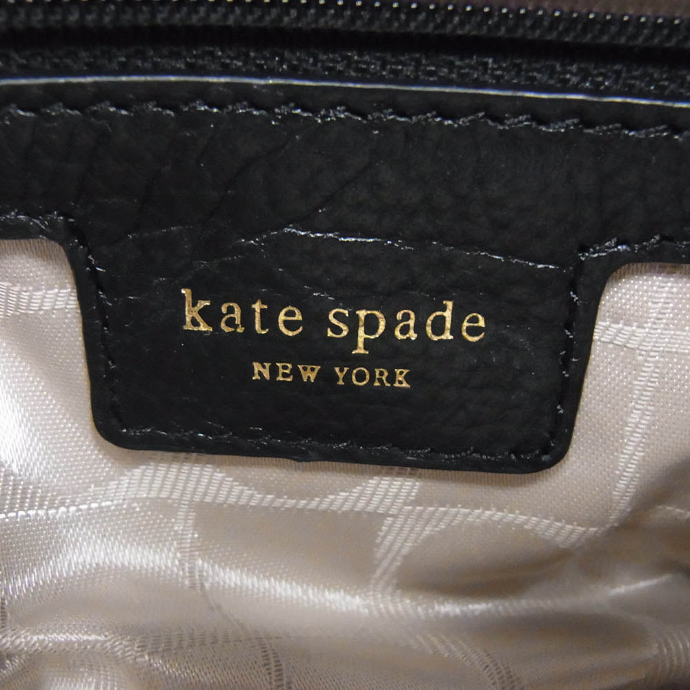 Kate Spade ケイトスペード pxru1354 ハンドバッグ レザー タッセル ブラック系【中古】