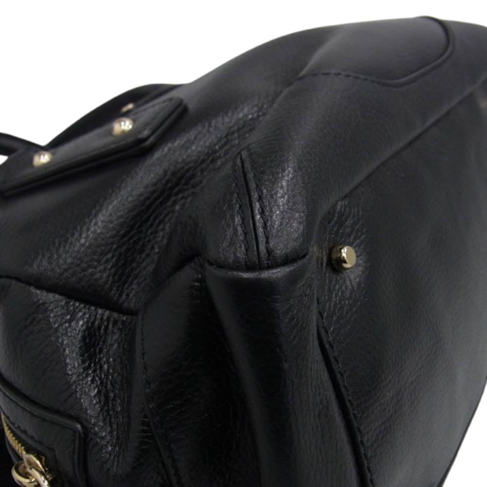 Kate Spade ケイトスペード pxru1354 ハンドバッグ レザー タッセル ブラック系【中古】