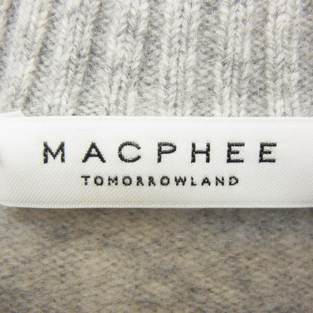 TOMORROWLAND トゥモローランド 950830 MACPHEE ラムカシミヤ クルーネックプルオーバー グレー系 S【中古】