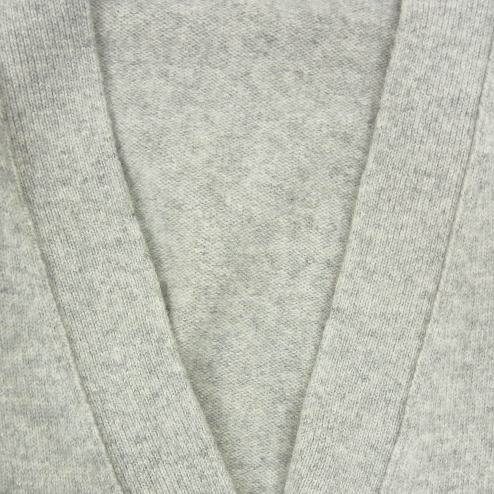 TOMORROWLAND トゥモローランド 950830 MACPHEE ラムカシミヤ Vネックカーディガン グレー系 S【中古】