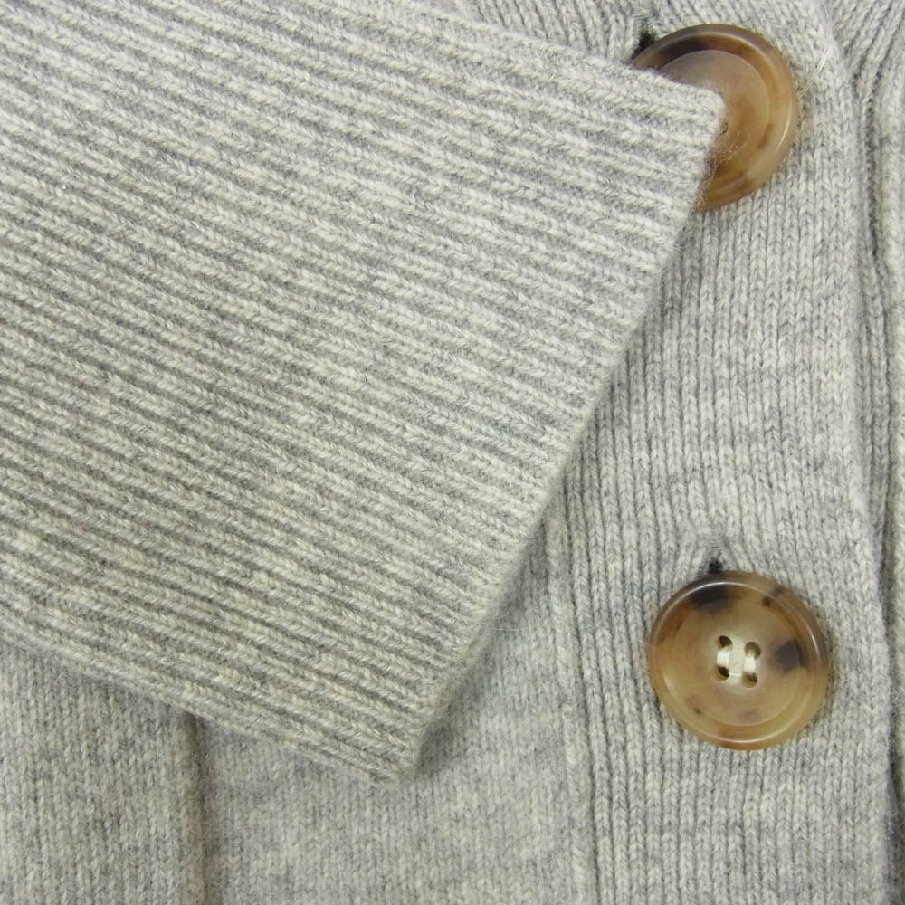 TOMORROWLAND トゥモローランド 950830 MACPHEE ラムカシミヤ Vネックカーディガン グレー系 S【中古】