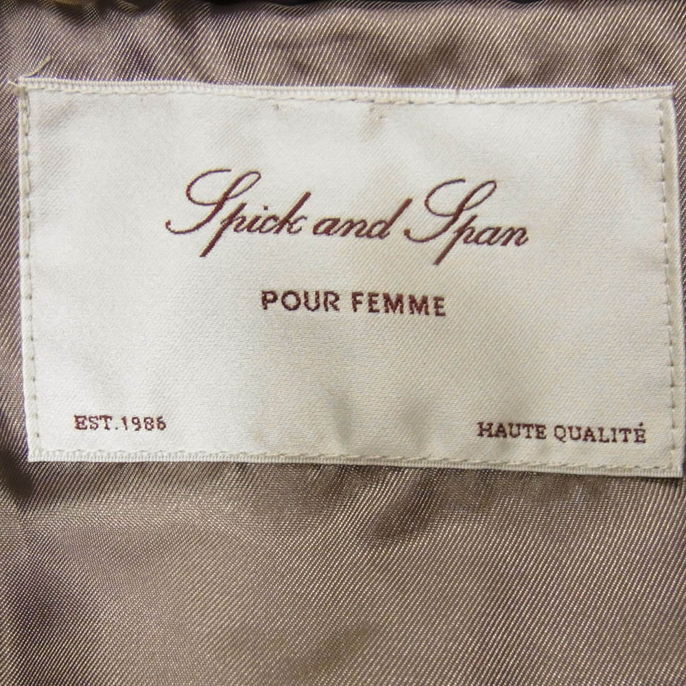 Spick and Span スピックアンドスパン ダウンコート アウター ダウン ライトブラウン系 38【中古】