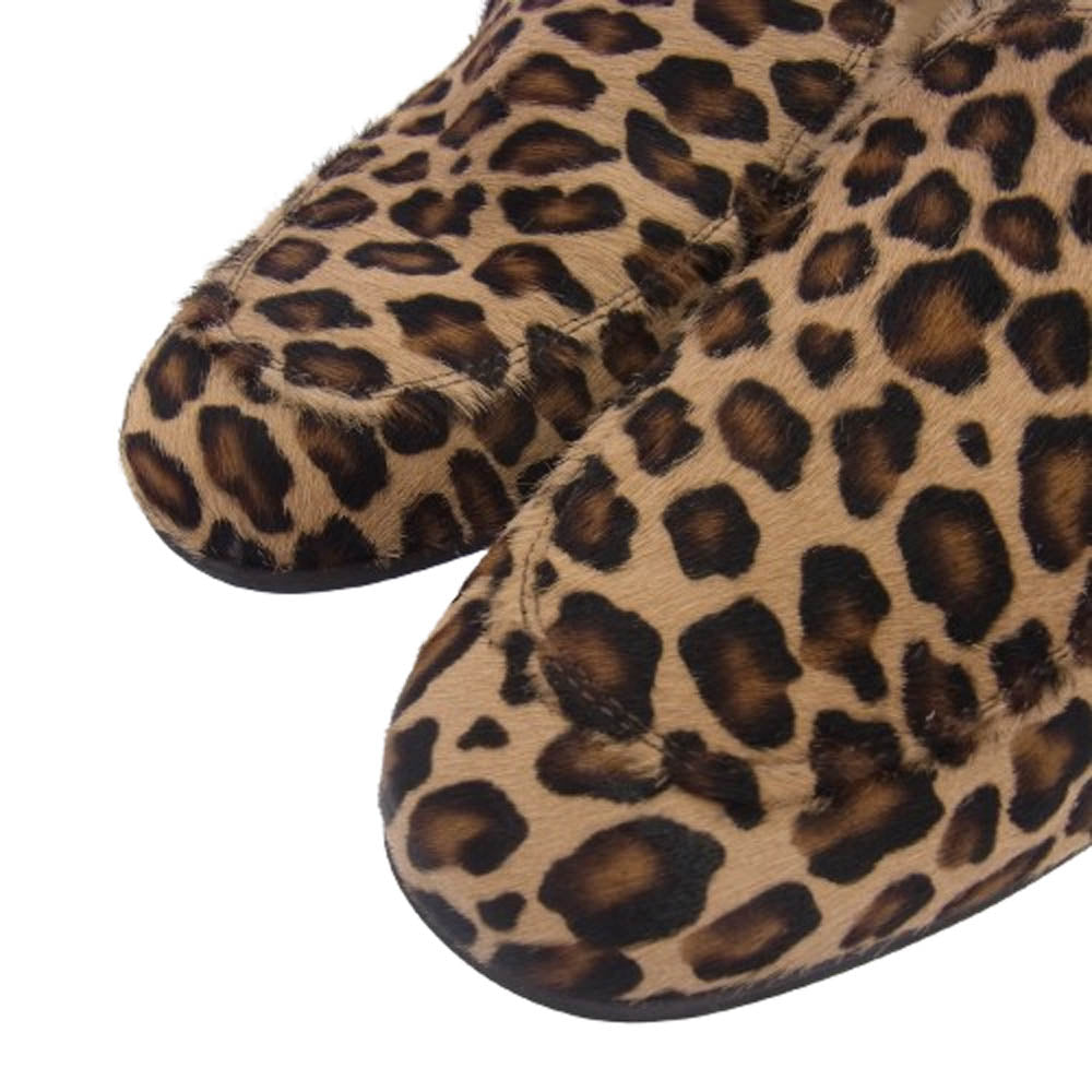 IENA イエナ A.FIRENZE レオパードローファー ヒョウ柄 ブラウン系 ベージュ系 36【極上美品】【中古】