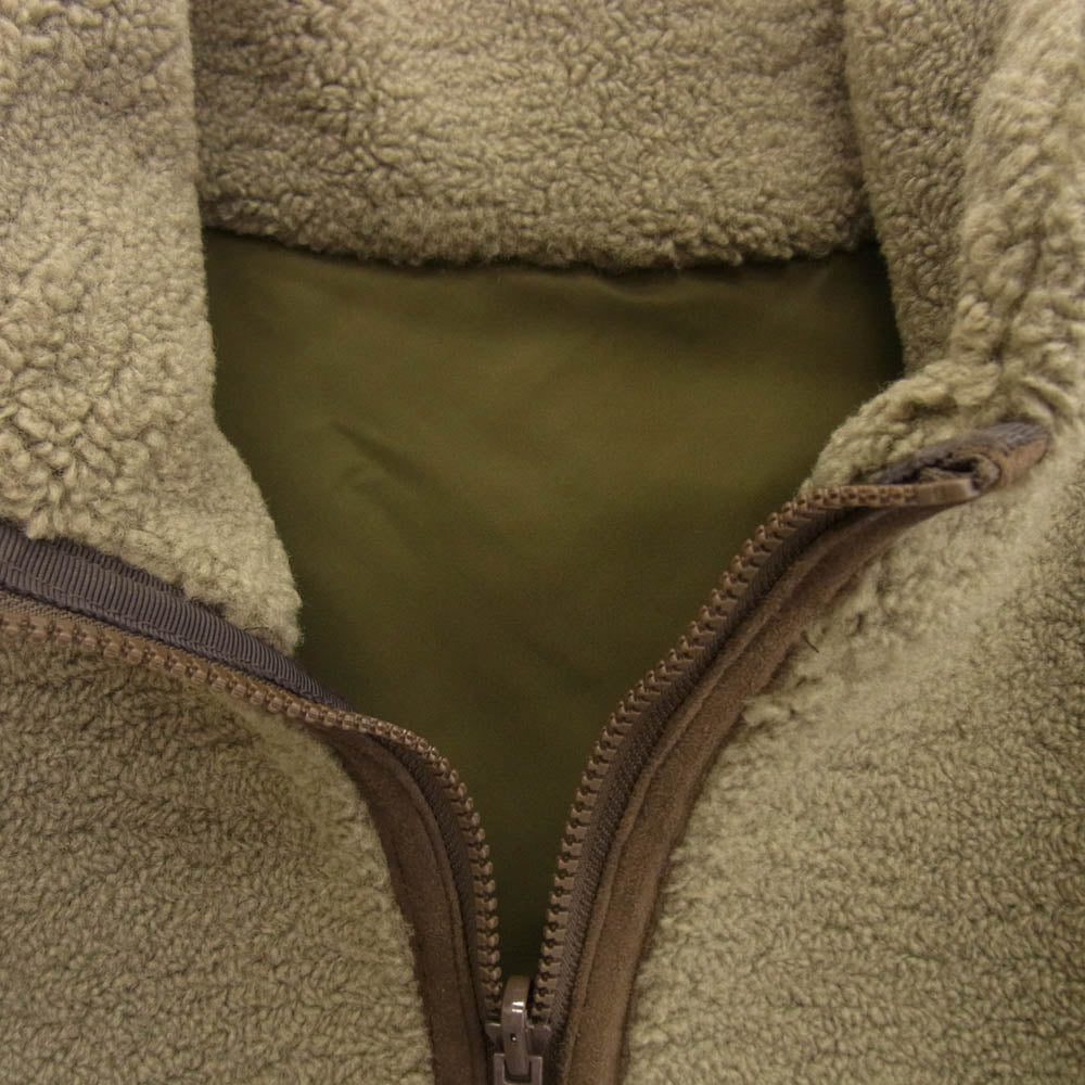 Plage プラージュ 21AW reversible boa ブルゾン リバーシブル フリースジャケット ライトブラウン系 38【美品】【中古】