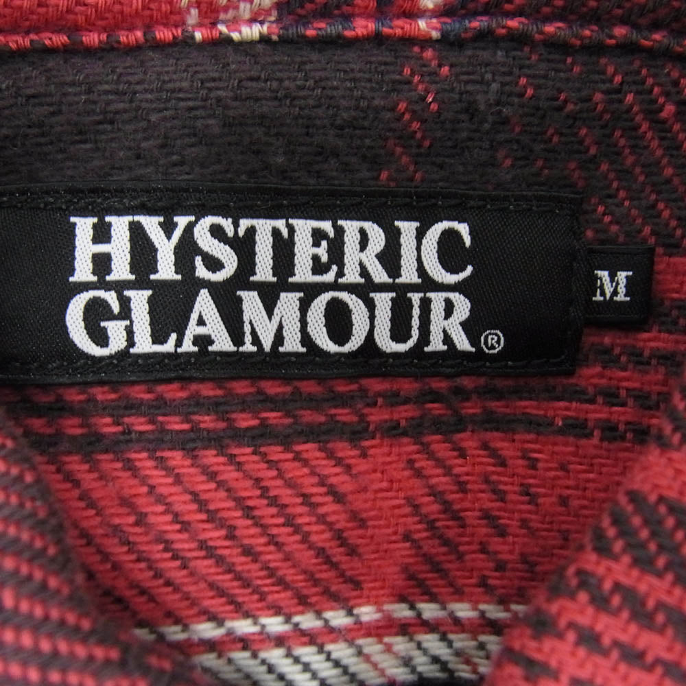 HYSTERIC GLAMOUR ヒステリックグラマー ヒステリックグラマー ネルシャツ レッド系 M【中古】