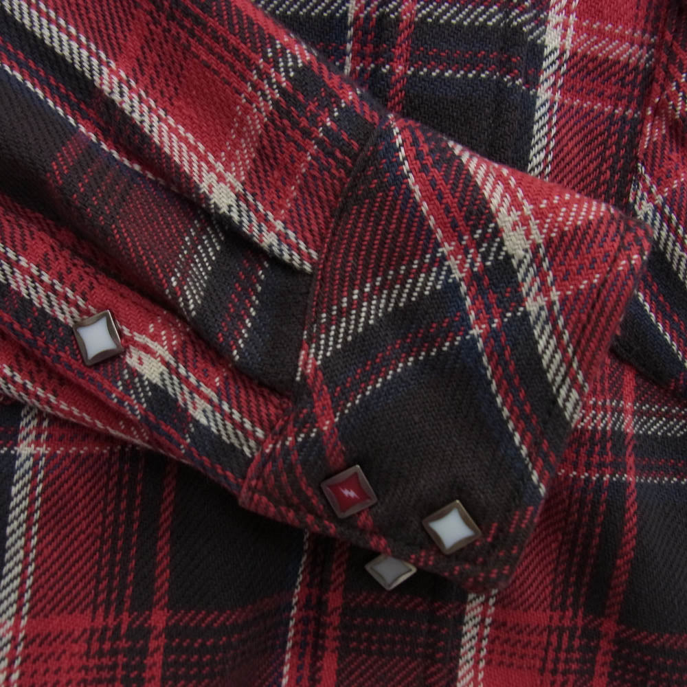 HYSTERIC GLAMOUR ヒステリックグラマー ヒステリックグラマー ネルシャツ レッド系 M【中古】