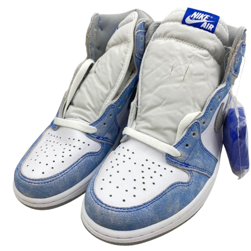 NIKE ナイキ 555088-402 【フェイクバスターズ鑑定済】Air Jordan 1 High OG Hyper Royal エアジョーダン1 ハイ OG ハイパーロイヤル ライトブルー系 27cm【極上美品】【中古】