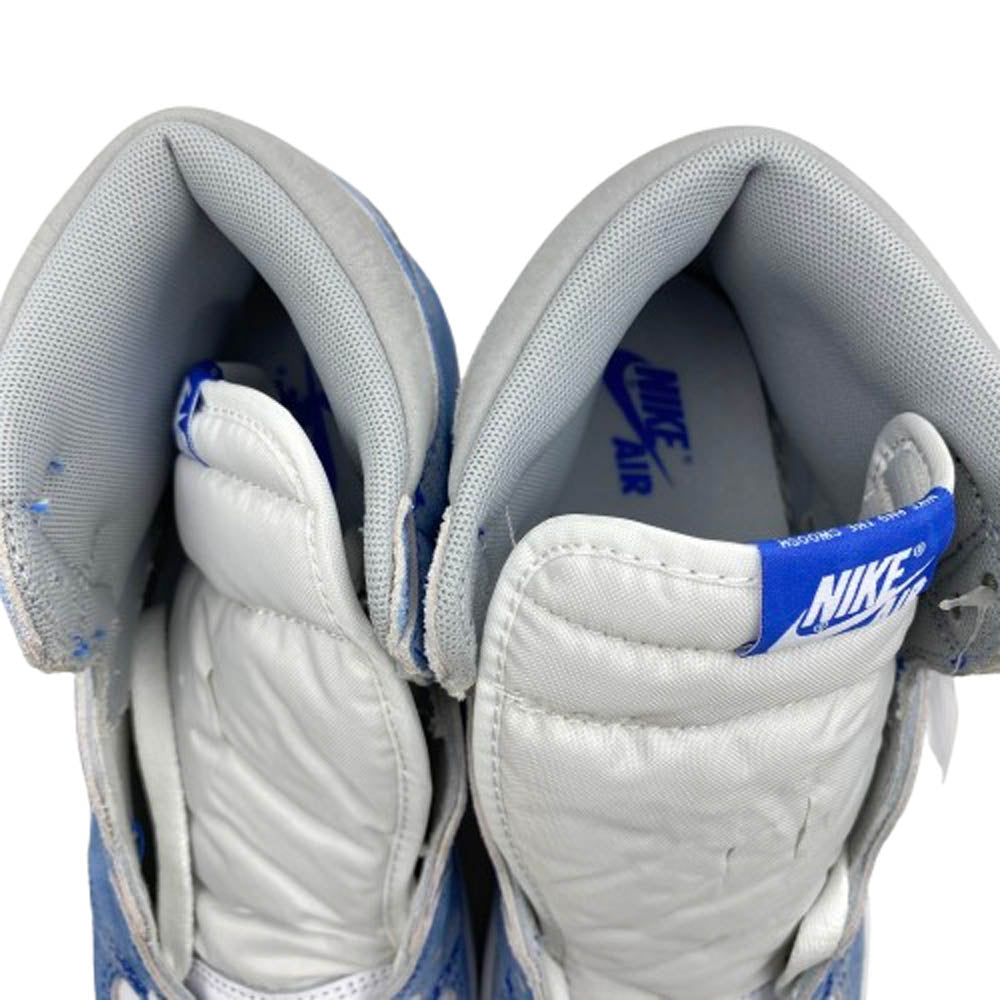 NIKE ナイキ 555088-402 【フェイクバスターズ鑑定済】Air Jordan 1 High OG Hyper Royal エアジョーダン1 ハイ OG ハイパーロイヤル ライトブルー系 27cm【極上美品】【中古】