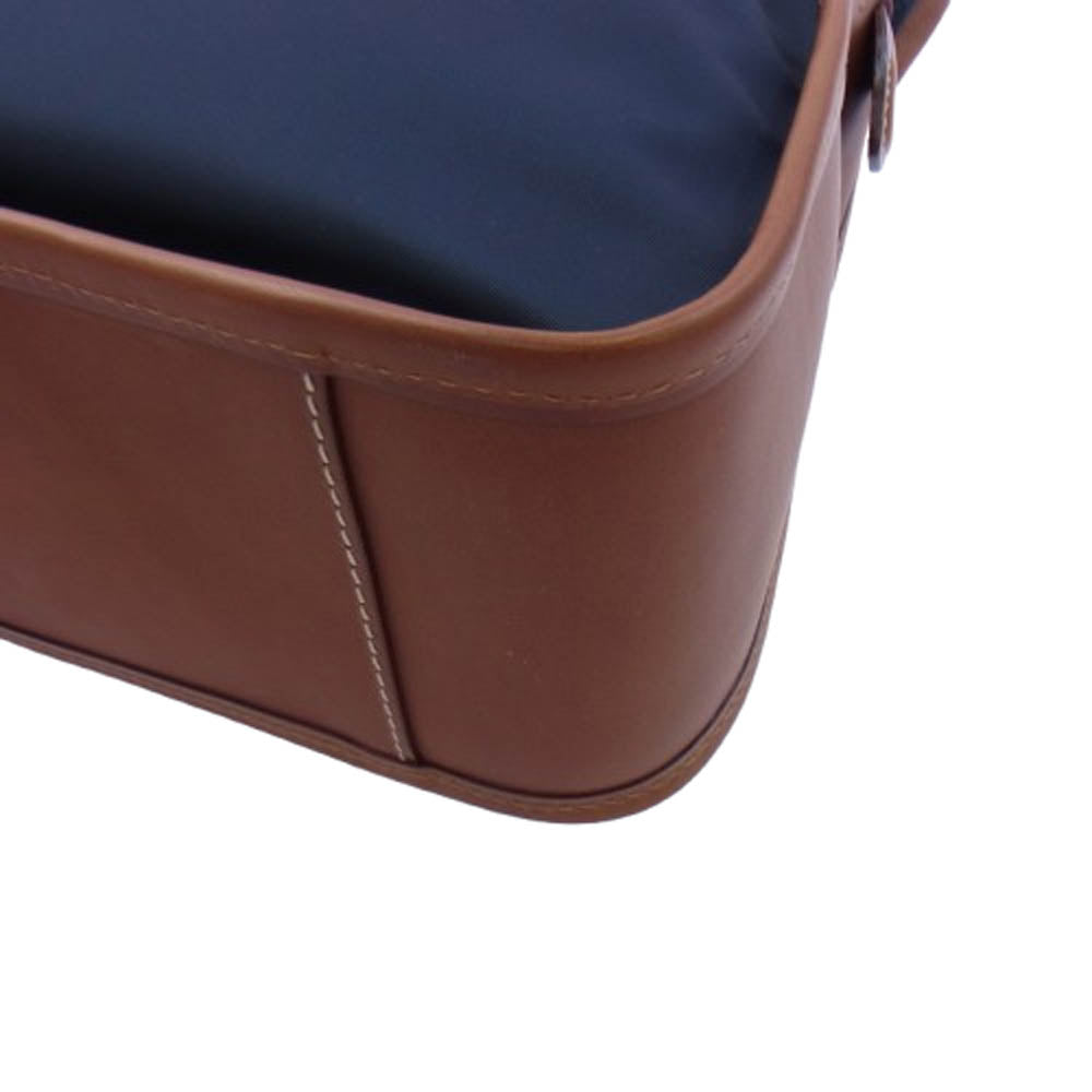 Felisi フェリージ 8637 ナイロン レザー ビジネス バッグ ブリーフケース ネイビー系【極上美品】【中古】