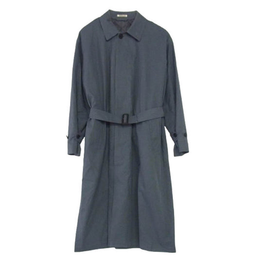 AURALEE オーラリー 25SS A25SC01GF WASHED FINX GABARDINE SOUTIEN COAT ウォッシュド ギャバジン トレンチ コート グレー系 3【中古】