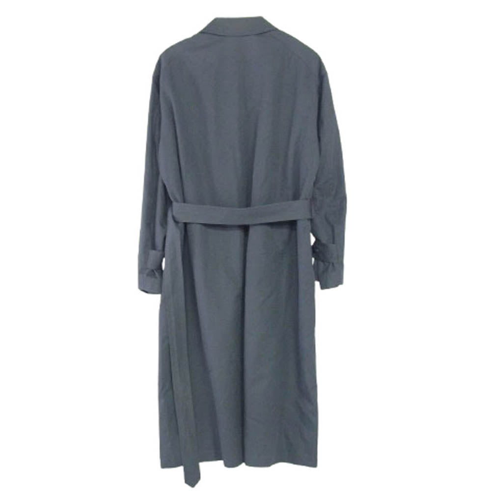 AURALEE オーラリー 25SS A25SC01GF WASHED FINX GABARDINE SOUTIEN COAT ウォッシュド ギャバジン トレンチ コート グレー系 3【中古】