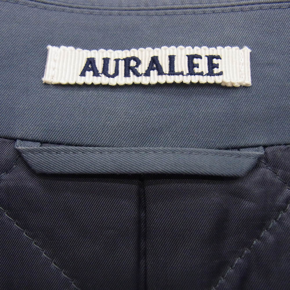AURALEE オーラリー 25SS A25SC01GF WASHED FINX GABARDINE SOUTIEN COAT ウォッシュド ギャバジン トレンチ コート グレー系 3【中古】