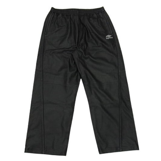 Supreme シュプリーム 25AW × Umbro Leather Track Pant アンブロ レザー トラック パンツ ブラック系 L【新古品】【未使用】【中古】