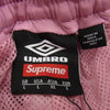 Supreme シュプリーム 25AW × Umbro Leather Track Pant アンブロ レザー トラック パンツ ピンク系 L【新古品】【未使用】【中古】