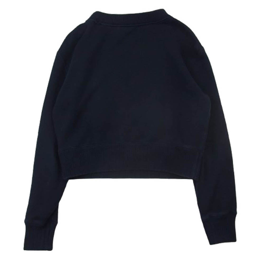 GUCCI グッチ 644664 XJDA4 UN PEU MOINS UN PEU PLUS ロゴ刺繍 ポケット スウェット ネイビー系 XXS【中古】