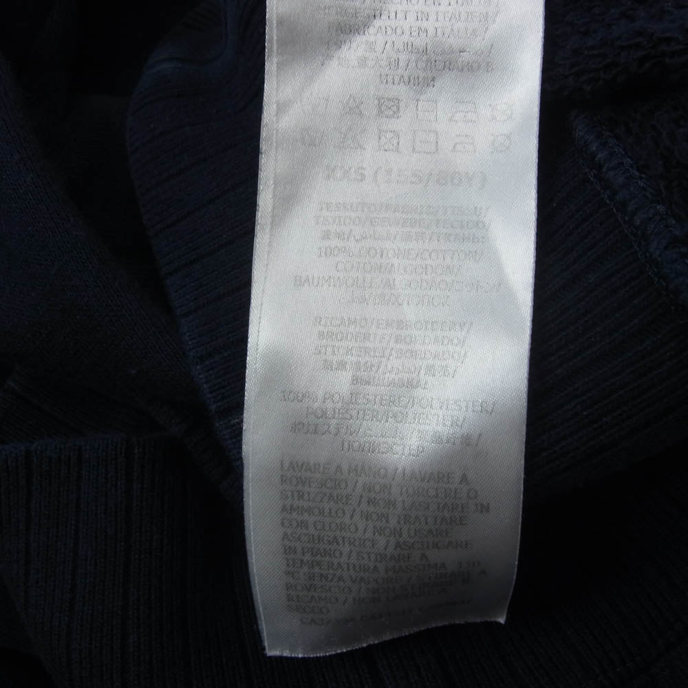 GUCCI グッチ 644664 XJDA4 UN PEU MOINS UN PEU PLUS ロゴ刺繍 ポケット スウェット ネイビー系 XXS【中古】