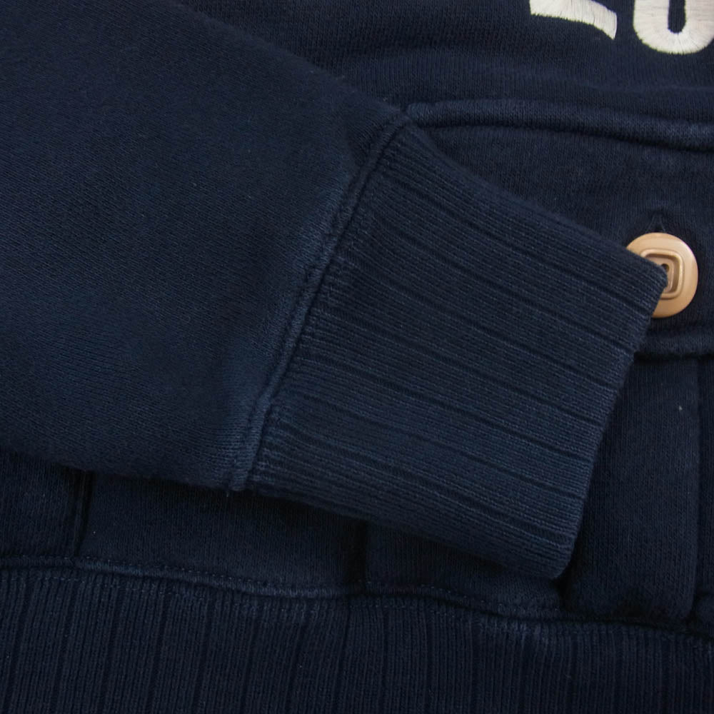 GUCCI グッチ 644664 XJDA4 UN PEU MOINS UN PEU PLUS ロゴ刺繍 ポケット スウェット ネイビー系 XXS【中古】