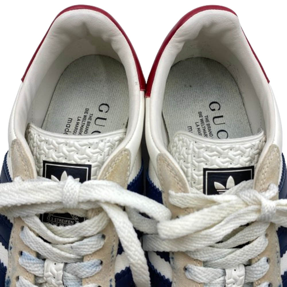 GUCCI グッチ 707861 × ADIDAS GAZZELLE ガゼル ローカット スニーカー 21cm【中古】