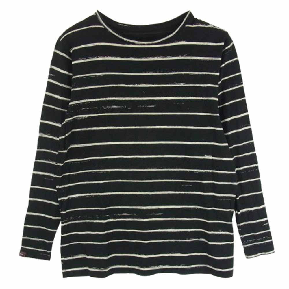 PORTER CLASSIC ポータークラシック Artist Border アーティストボーダー 長袖 Tシャツ カットソー ブラック系 S【中古】