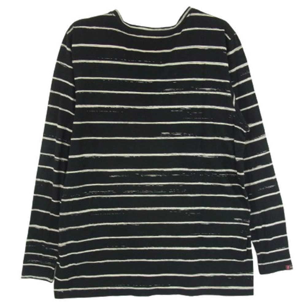 PORTER CLASSIC ポータークラシック Artist Border アーティストボーダー 長袖 Tシャツ カットソー ブラック系 S【中古】