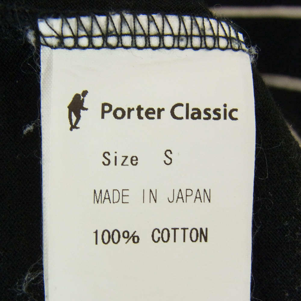 PORTER CLASSIC ポータークラシック Artist Border アーティストボーダー 長袖 Tシャツ カットソー ブラック系 S【中古】