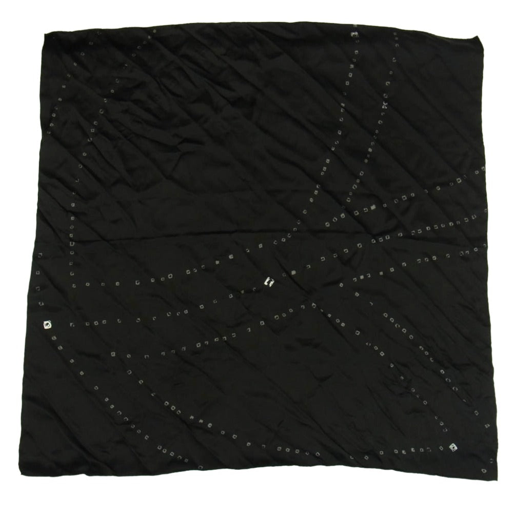 PORTER CLASSIC ポータークラシック ロゴ スカーフ ストール ブラック系【中古】