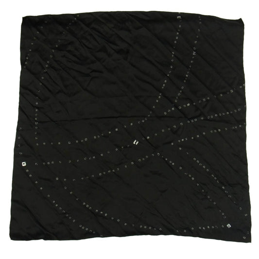 PORTER CLASSIC ポータークラシック ロゴ スカーフ ストール ブラック系【中古】