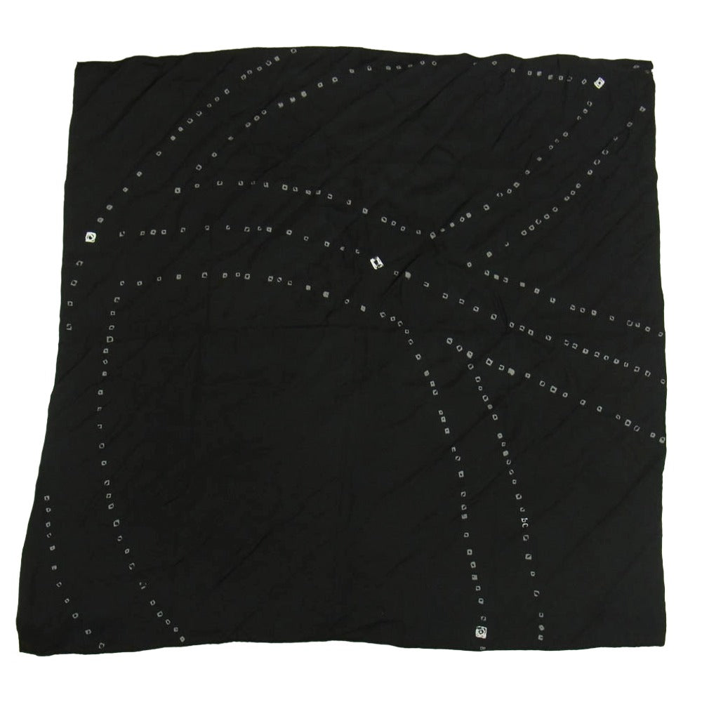 PORTER CLASSIC ポータークラシック ロゴ スカーフ ストール ブラック系【中古】