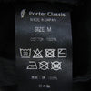 PORTER CLASSIC ポータークラシック chino Pants コットン タック テーパード チノ パンツ ブラック系 M【中古】