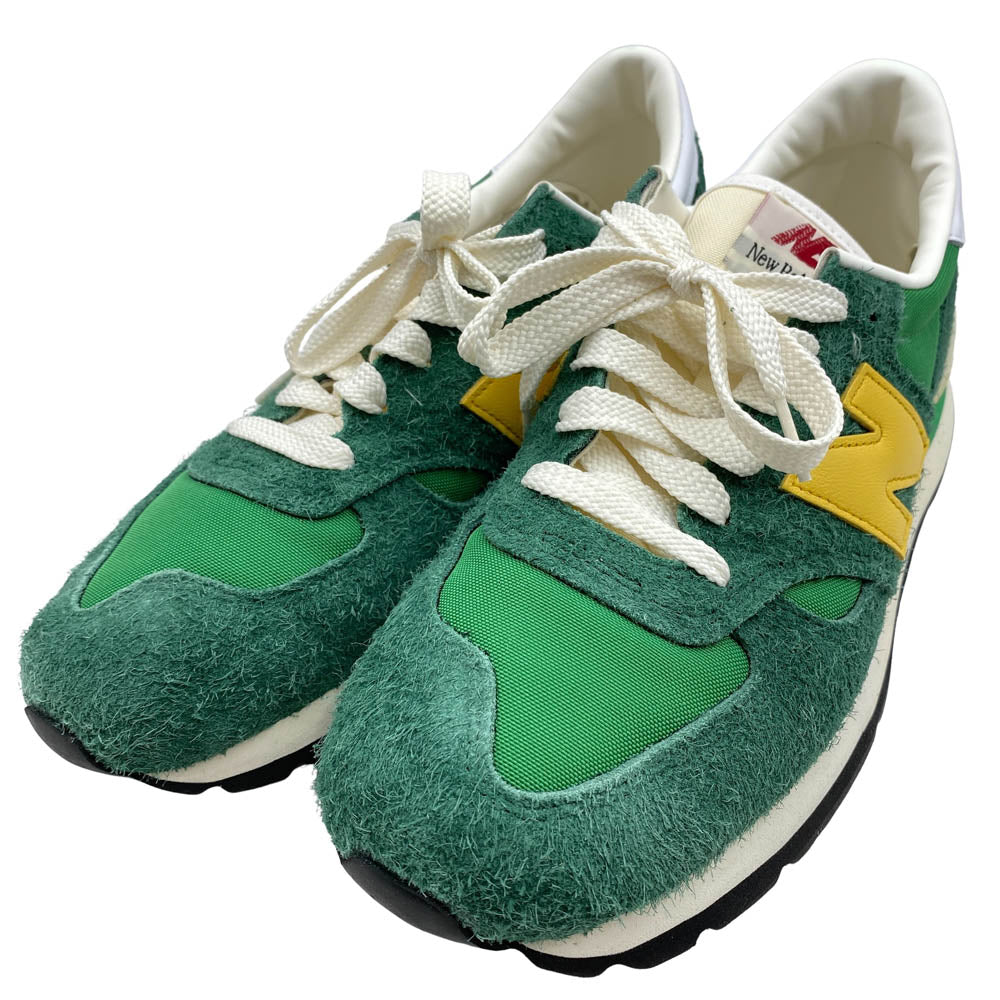 NEW BALANCE ニューバランス M990GG1 990V1 スエード ローカット スニーカー グリーン系 27cm【中古】