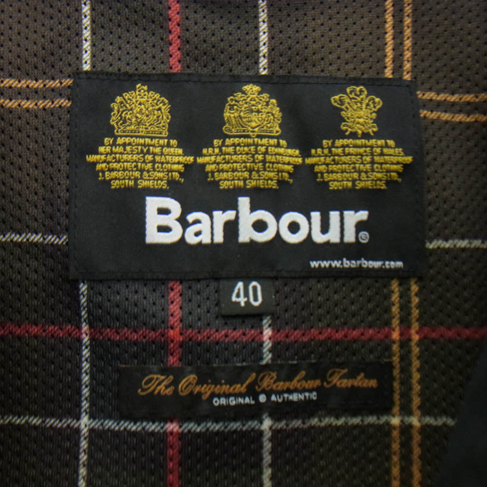 Barbour バブアー MCA0487NY71 BEDALE SL PEACHED ビデイル 3ワラント ピーチスキン ジャケット ブラック系 40【中古】