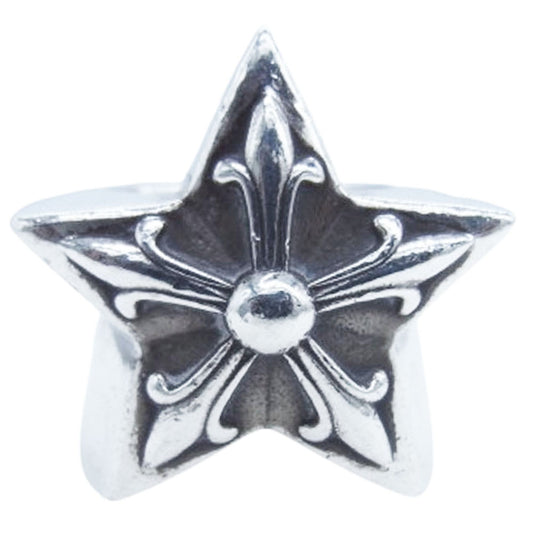CHROME HEARTS クロムハーツ（原本有） STR LRG ラージスター シルバー リング シルバー系 15号【中古】