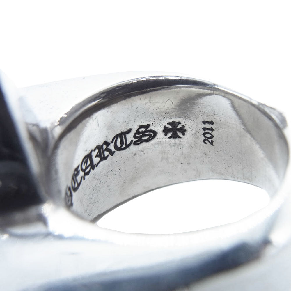 CHROME HEARTS クロムハーツ（原本有） STR LRG ラージスター シルバー リング シルバー系 15号【中古】