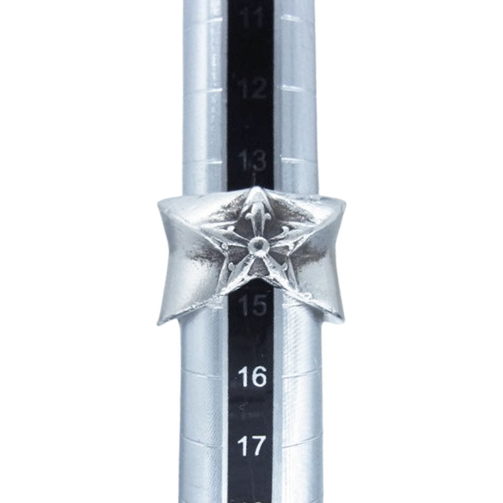CHROME HEARTS クロムハーツ（原本有） STR LRG ラージスター シルバー リング シルバー系 15号【中古】