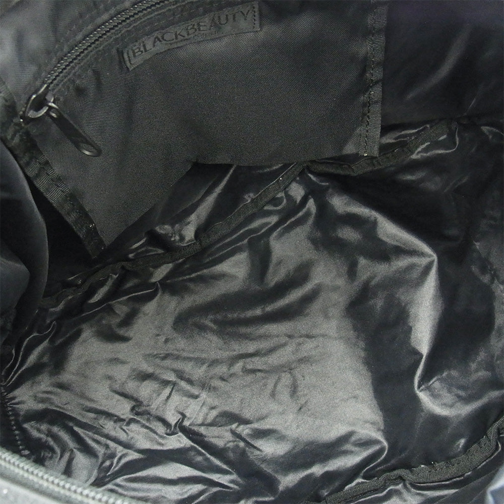 HEAD PORTER ヘッドポーター BLACK BEAUTY STELLAR ブラックビューティー ステラ スター ドット プリント 星柄 ボディバッグ ウェストポーチ ブラック系【中古】