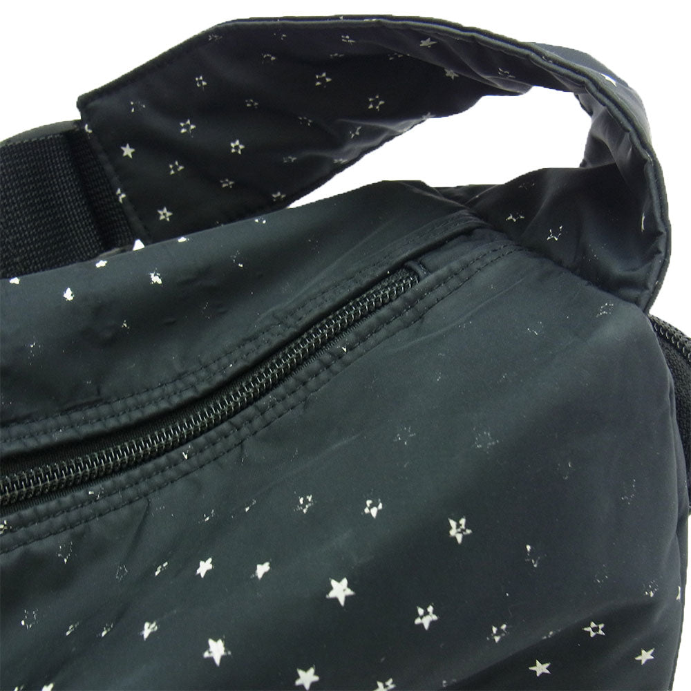 HEAD PORTER ヘッドポーター BLACK BEAUTY STELLAR ブラックビューティー ステラ スター ドット プリント 星柄 ボディバッグ ウェストポーチ ブラック系【中古】