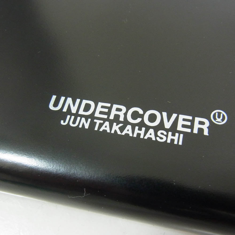 UNDERCOVER アンダーカバー 20SS UCY4C01-1 ガラスレザー ラウンド ジップ ウォレット 牛革 財布 ブラック系【極上美品】【中古】