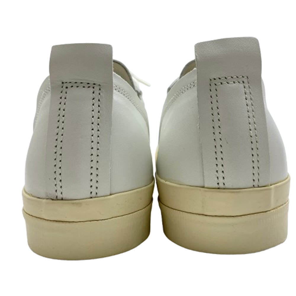 UNDERCOVER アンダーカバー 14AW N9F01 25周年復刻モデル トゥーロゴ 牛革 レザー ローカット スニーカー ホワイト系 M【極上美品】【中古】