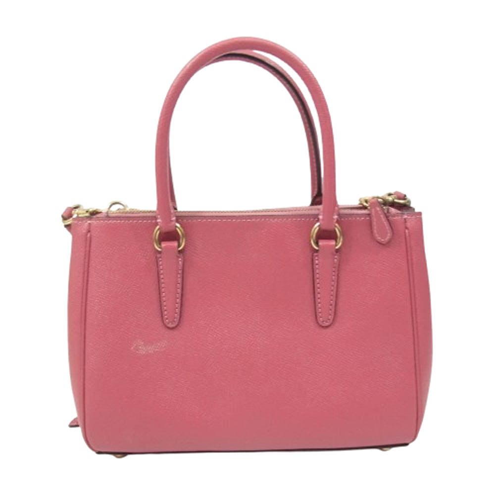 COACH コーチ F44962 2way ハンド ショルダー バッグ ピンク系【中古】